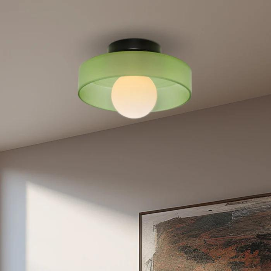 Rund Loftlampe med Stilfuld Funktionalitet