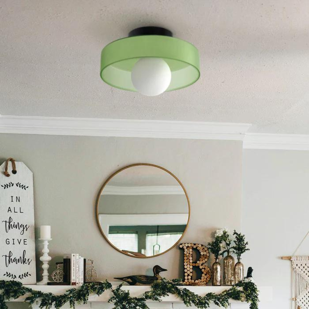 Rund Loftlampe med Stilfuld Funktionalitet