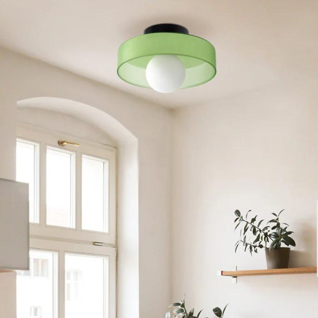 Rund Loftlampe med Stilfuld Funktionalitet