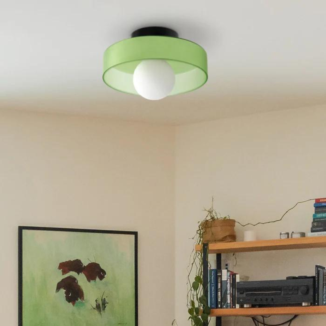 Rund Loftlampe med Stilfuld Funktionalitet