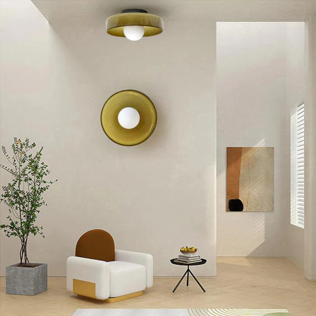 Rund Loftlampe med Stilfuld Funktionalitet