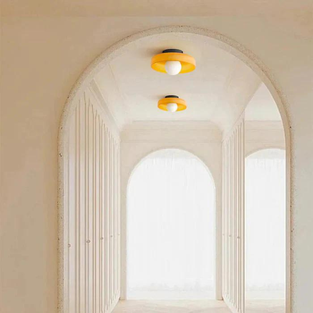 Rund Loftlampe med Stilfuld Funktionalitet