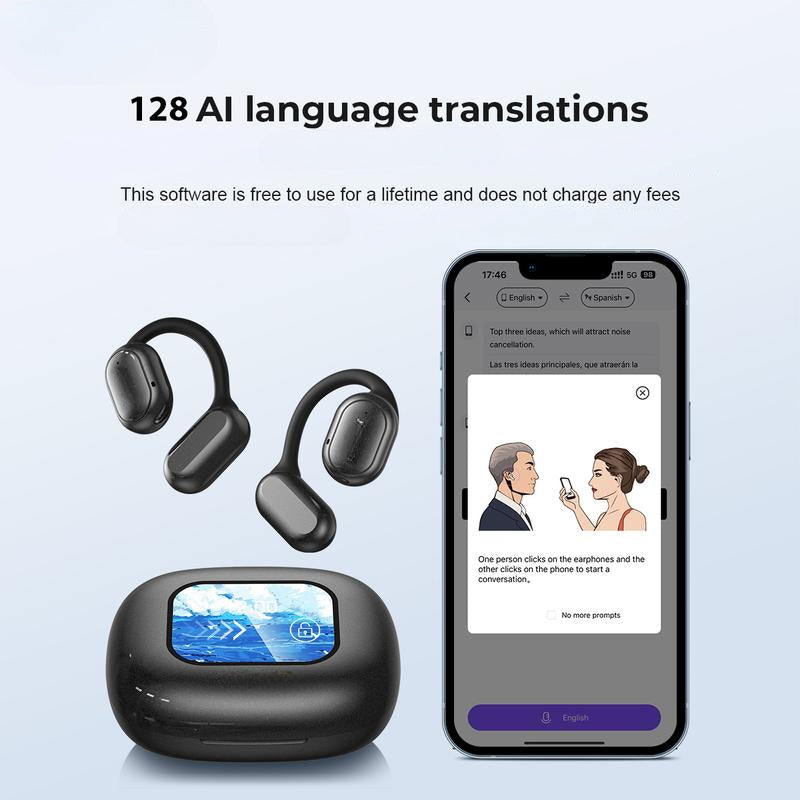 AI Translator Earbuds Realtidsoversættelse, problemfri kommunikation