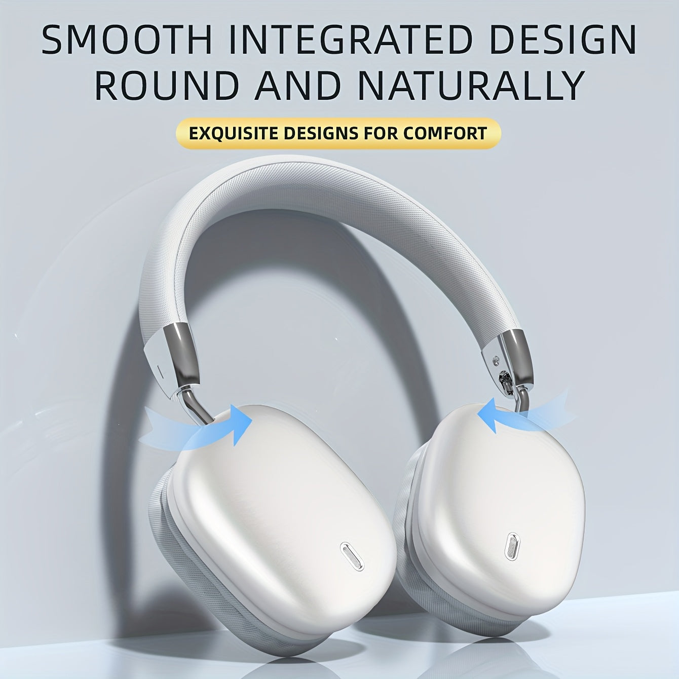 Trådløst Gaming Headset med Hi-Fi Stereo og Dyb Bas