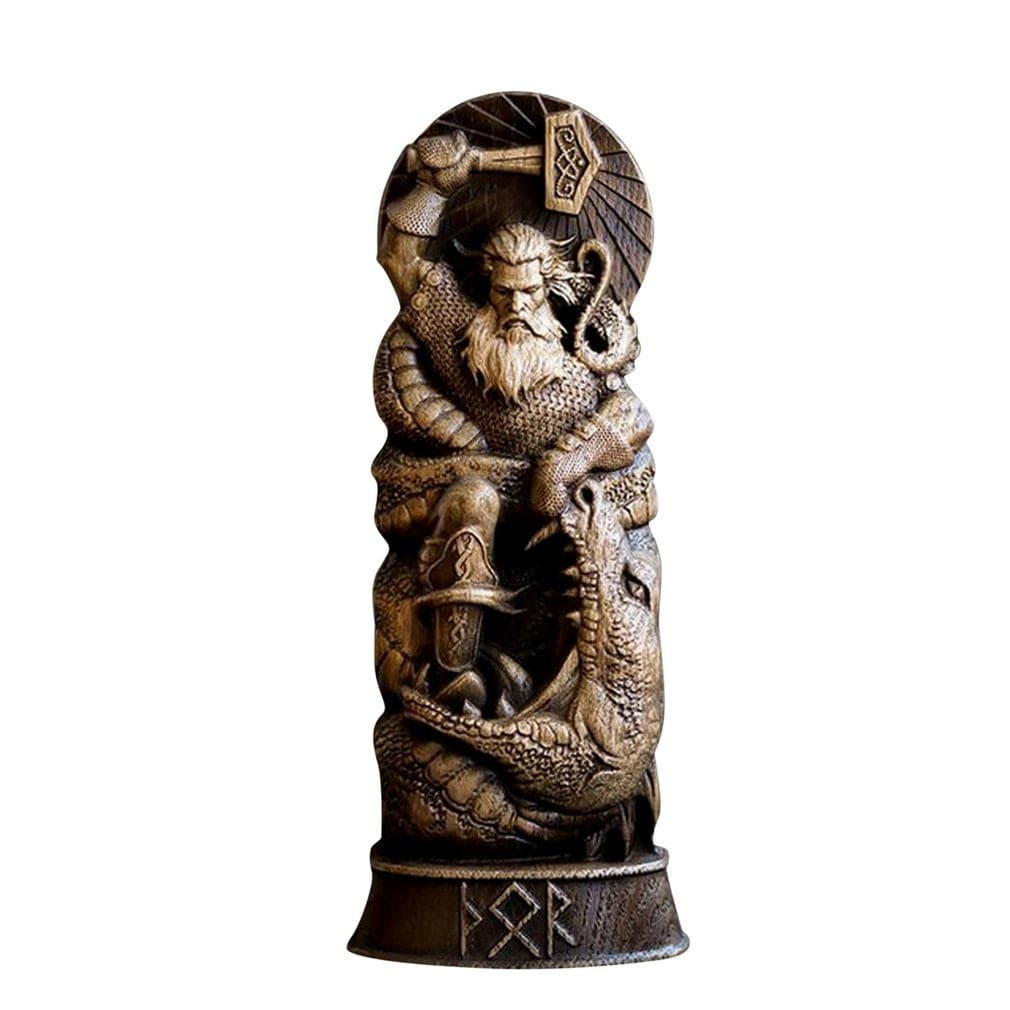 Statuette af nordiske guder i resin