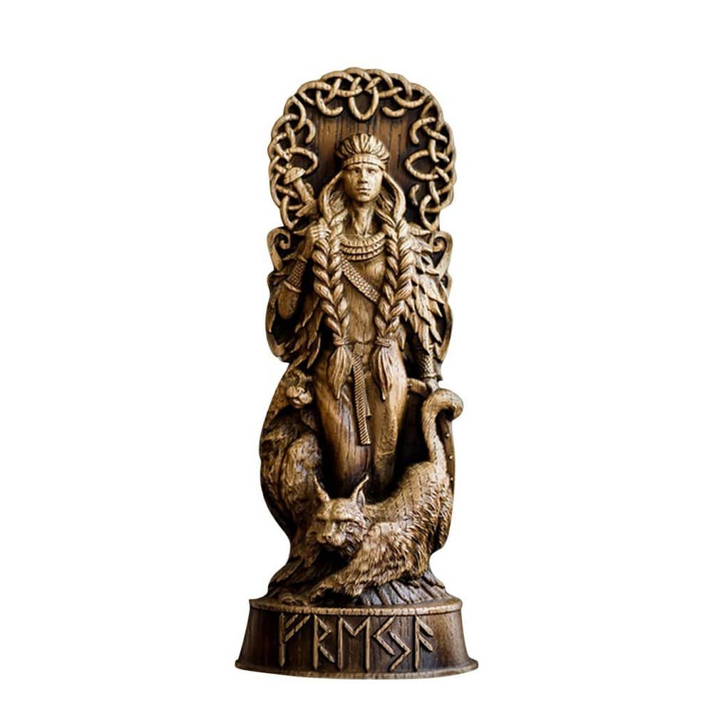 Statuette af nordiske guder i resin