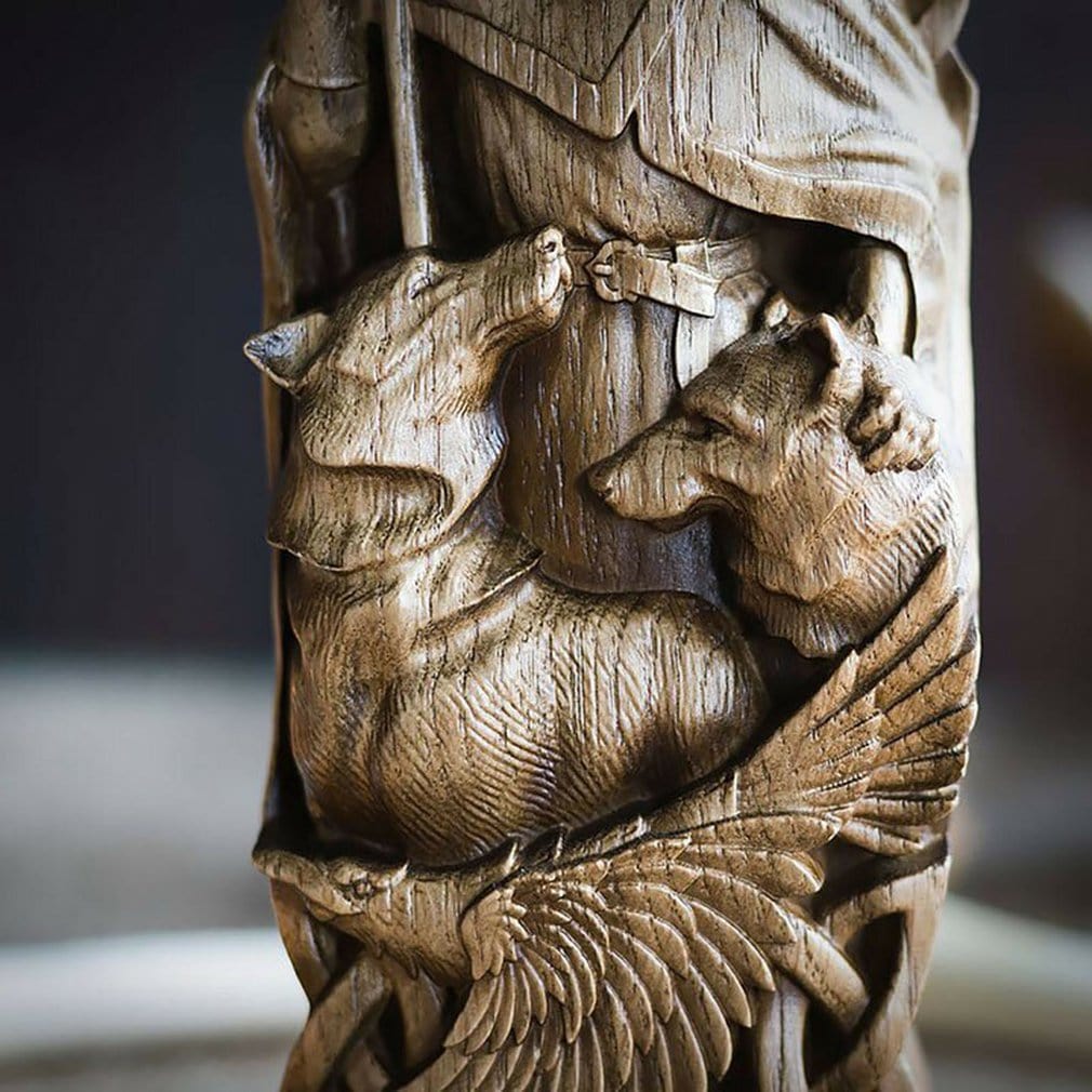 Statuette af nordiske guder i resin