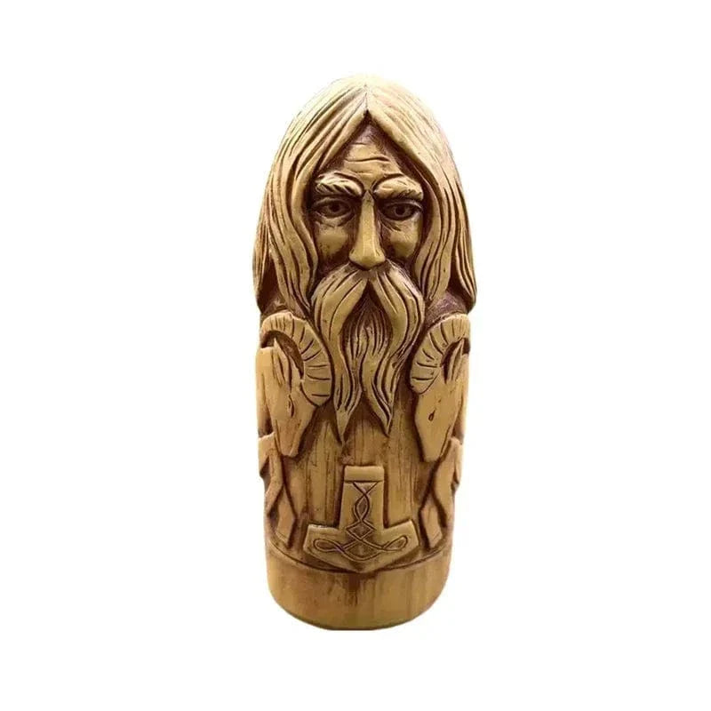 Nordisk Thor-statuette i detaljeret design