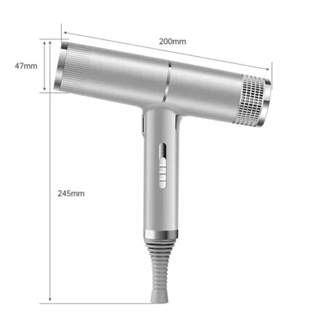 Magnetisk hårtørrer til ubesværet styling