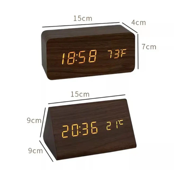 Minimalistisk LED-træur med stil