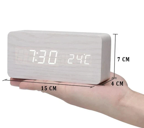 Minimalistisk LED-træur med stil