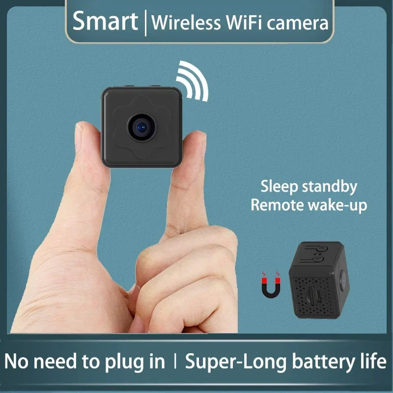 Bærbar WLAN-kamera med live-stream & privatlivsbeskyttelse
