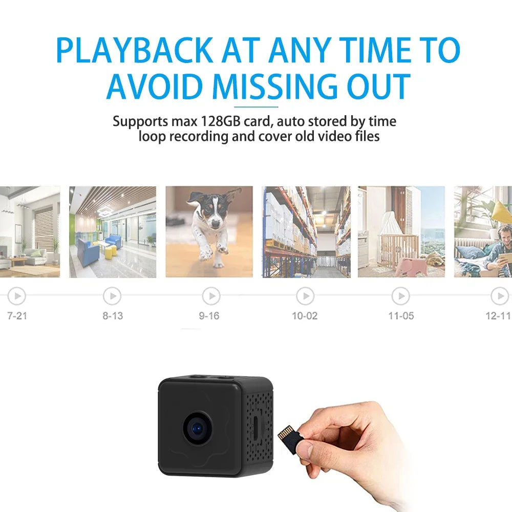 Bærbar WLAN-kamera med live-stream & privatlivsbeskyttelse