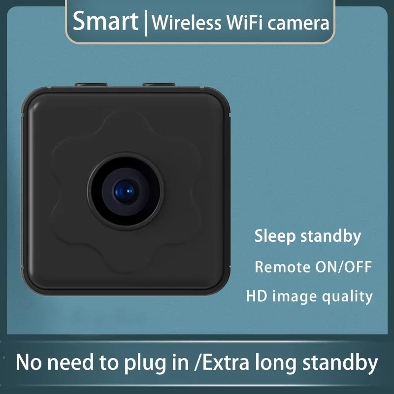 Bærbar WLAN-kamera med live-stream & privatlivsbeskyttelse