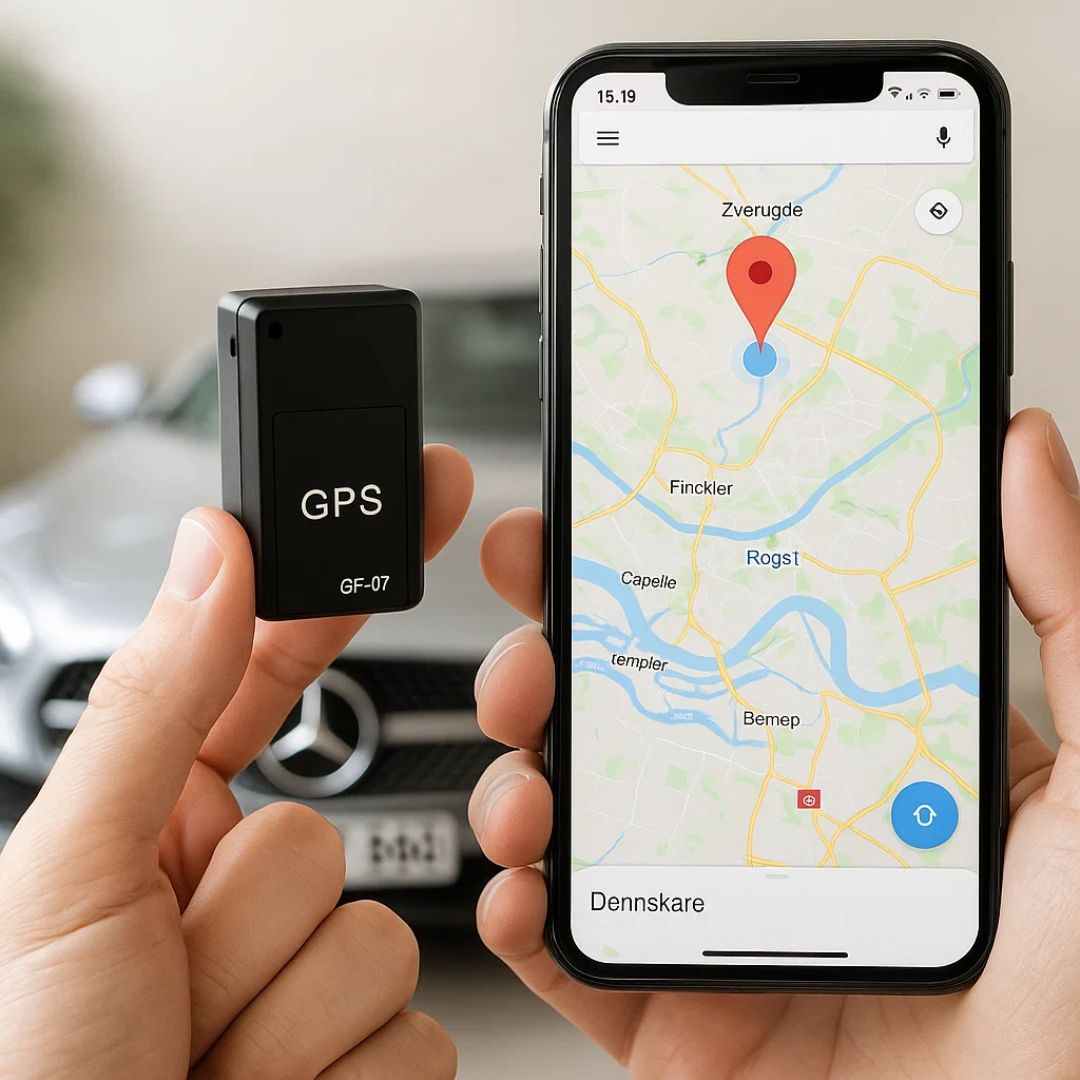Mini GPS-tracker med Lyd, Magnet & Live-sporing