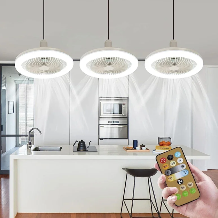 Multifunktionel og Moderne Ventilatorlamp