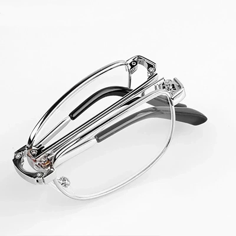 Kompakte Klapp-Lesebrille med Etui