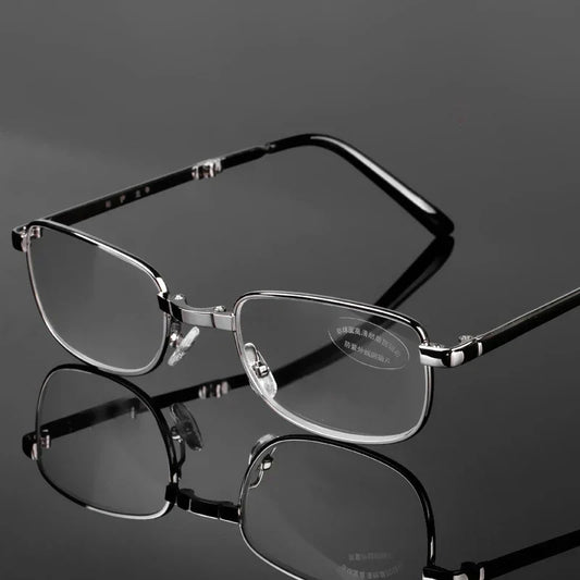 Kompakte Klapp-Lesebrille med Etui