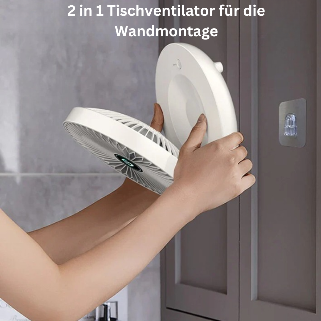 Multifunktionel & Bærbar Vægventilator