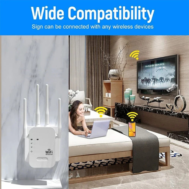WiFi Repeater – Stabil Dækning til Hele Hjemmet