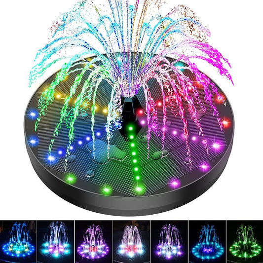 Solbrønd med 60 LED-lys